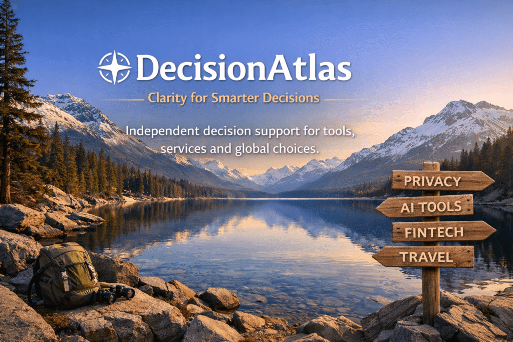 Independent decision support platform helping users compare tools, services and global options
